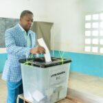 Innocent Kagbara tout souriant vote à l’EPP Vakpossito